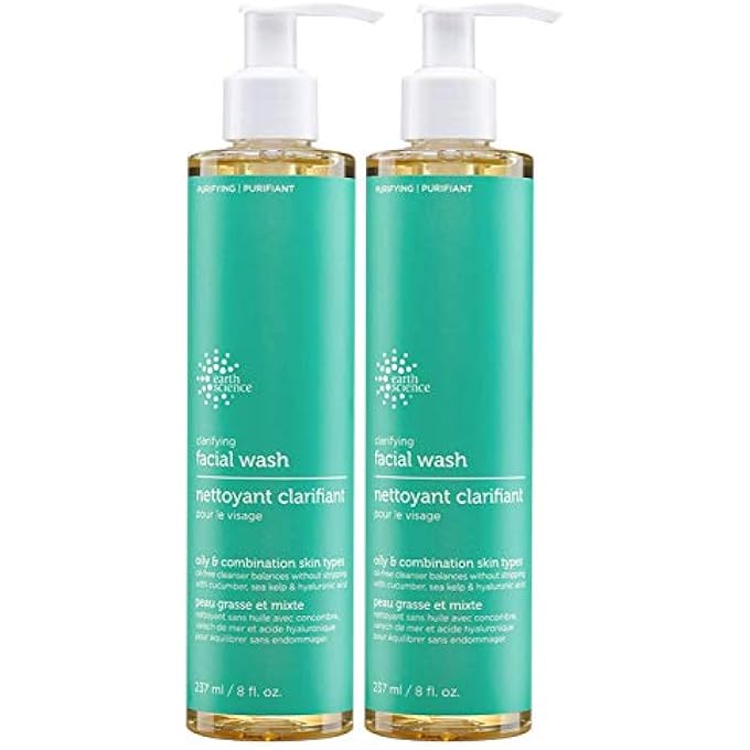 Earth Science - GENTLE CLARIFYING FACIAL WASH FOR OILY, COMBINATION SKIN TYPES (2PK, 8 FL. OZ.) - Image 1